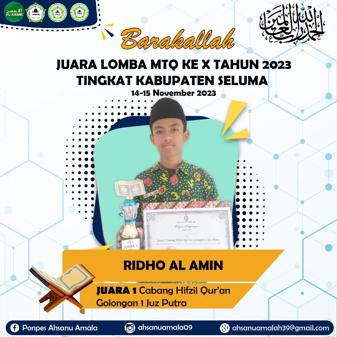 Juara 1 Lomba MTQ